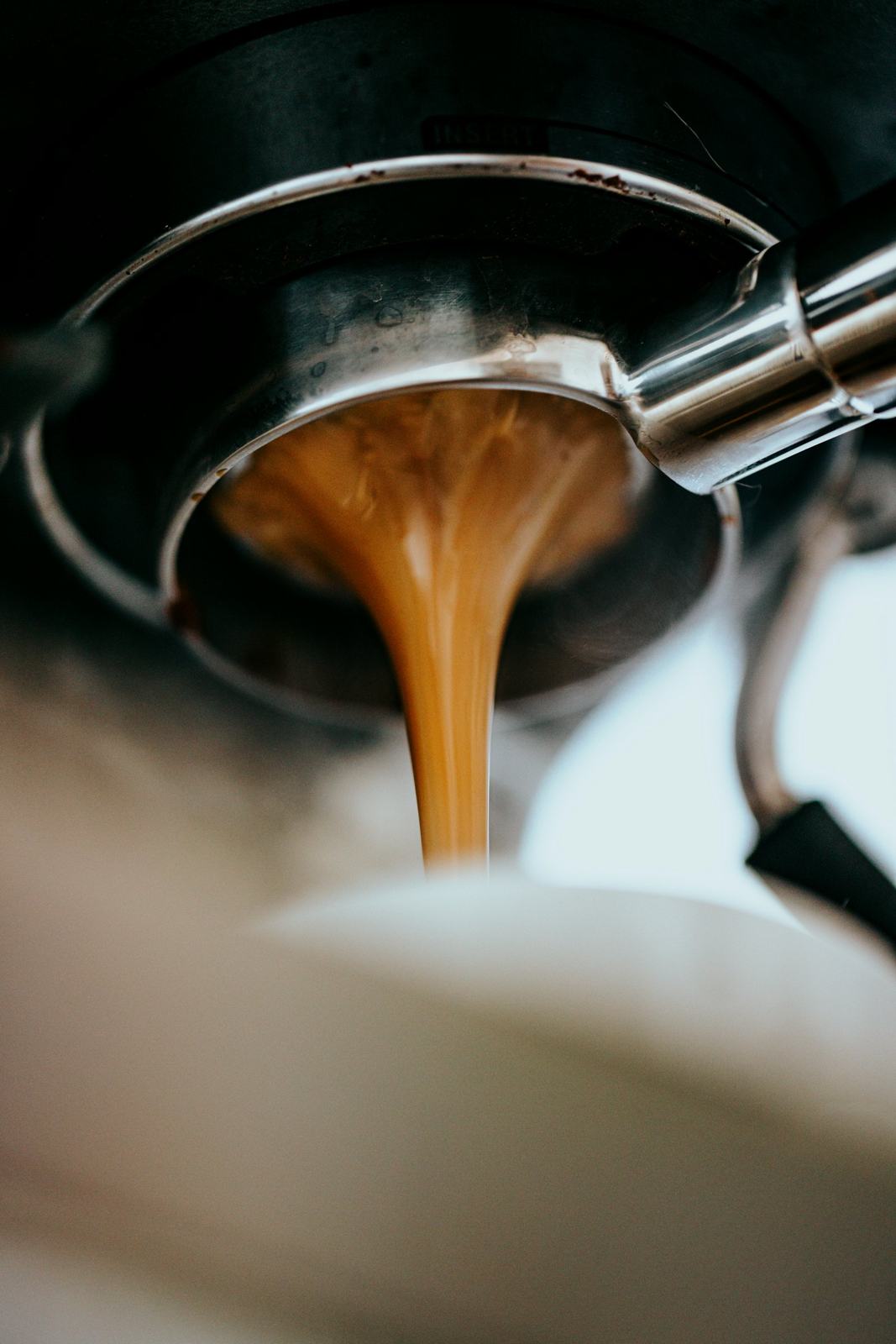 Espresso pouring